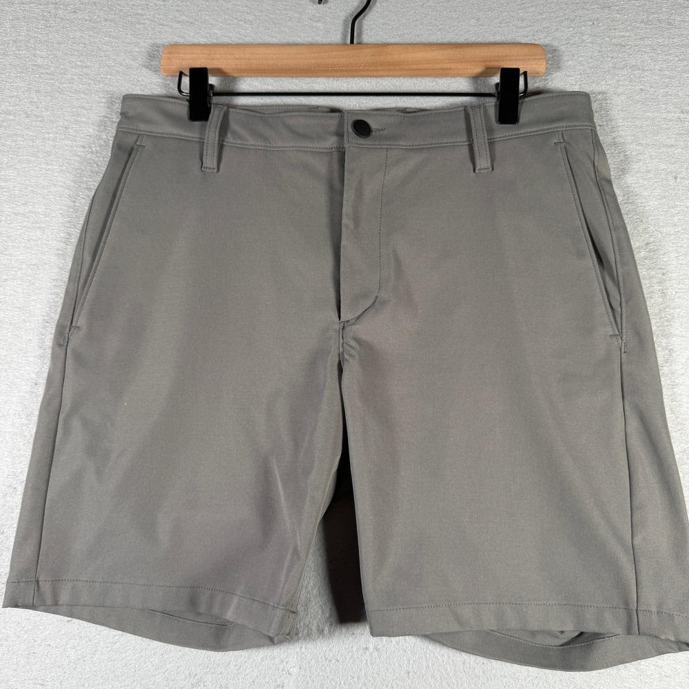 Proof Nomad Shorts Mens 33 Gray Technical Chino‎ Travel Performance 7 Inseam